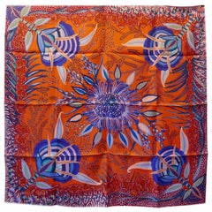 HERMÈS Ardmore Artists Design „Flowers of South Africa“ 100% Seidenschal, 2016