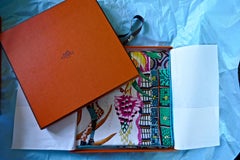 HERMÈS Ardmore Artists design “La Marche du Zambeze” 100% Silk Scarf,  Animals
