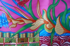 HERMÈS Ardmore Artists design “La Marche du Zambeze” 100% Silk Scarf