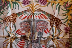 HERMÈS Ardmore Artists design “La Marche du Zambeze” 100% Silk Scarf,