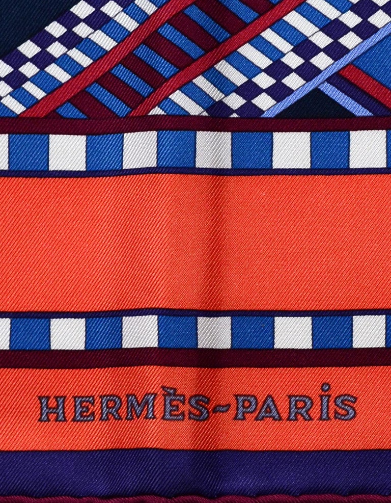 Hermes Ardoise/Rouge/Gris Bleute Sangles en Zigzag by Virginie Jamin ...