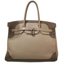 Hermès Argile Etoupe Birkin Ghillies Tasche