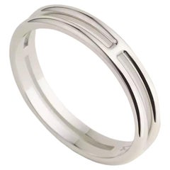 Hermes Ariane wedding band white gold Size 52mm us 6