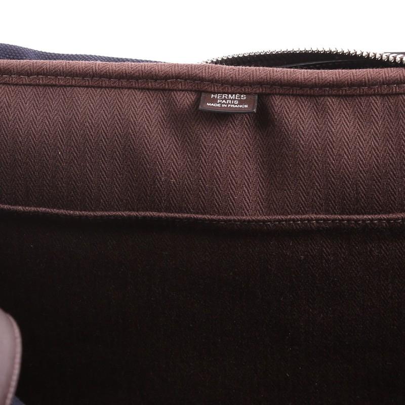 Hermes Arion Duffle Bag Canvas With Leather In Good Condition In NY, NY