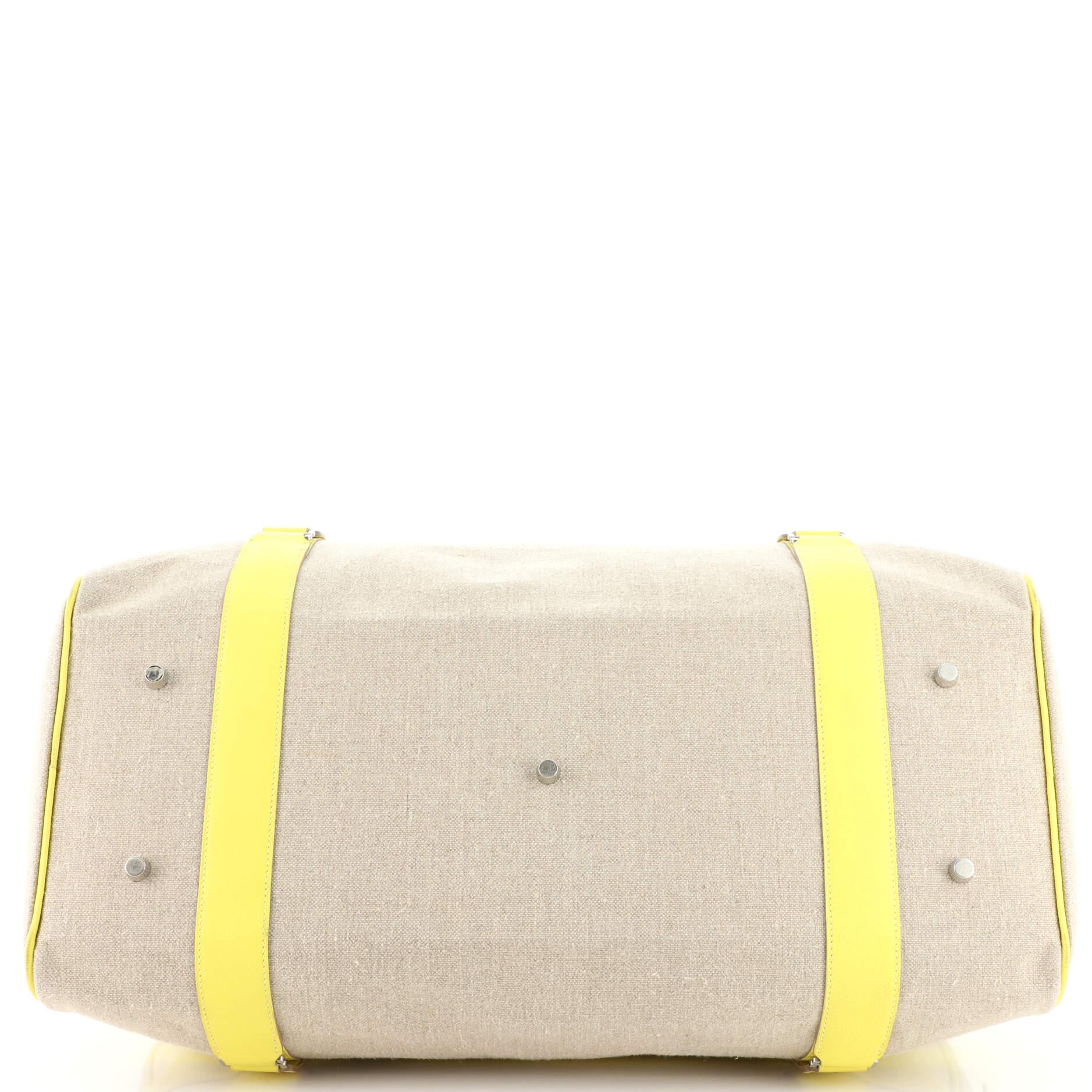 Hermes Arion Tote Canvas with Leather Large In Good Condition In NY, NY