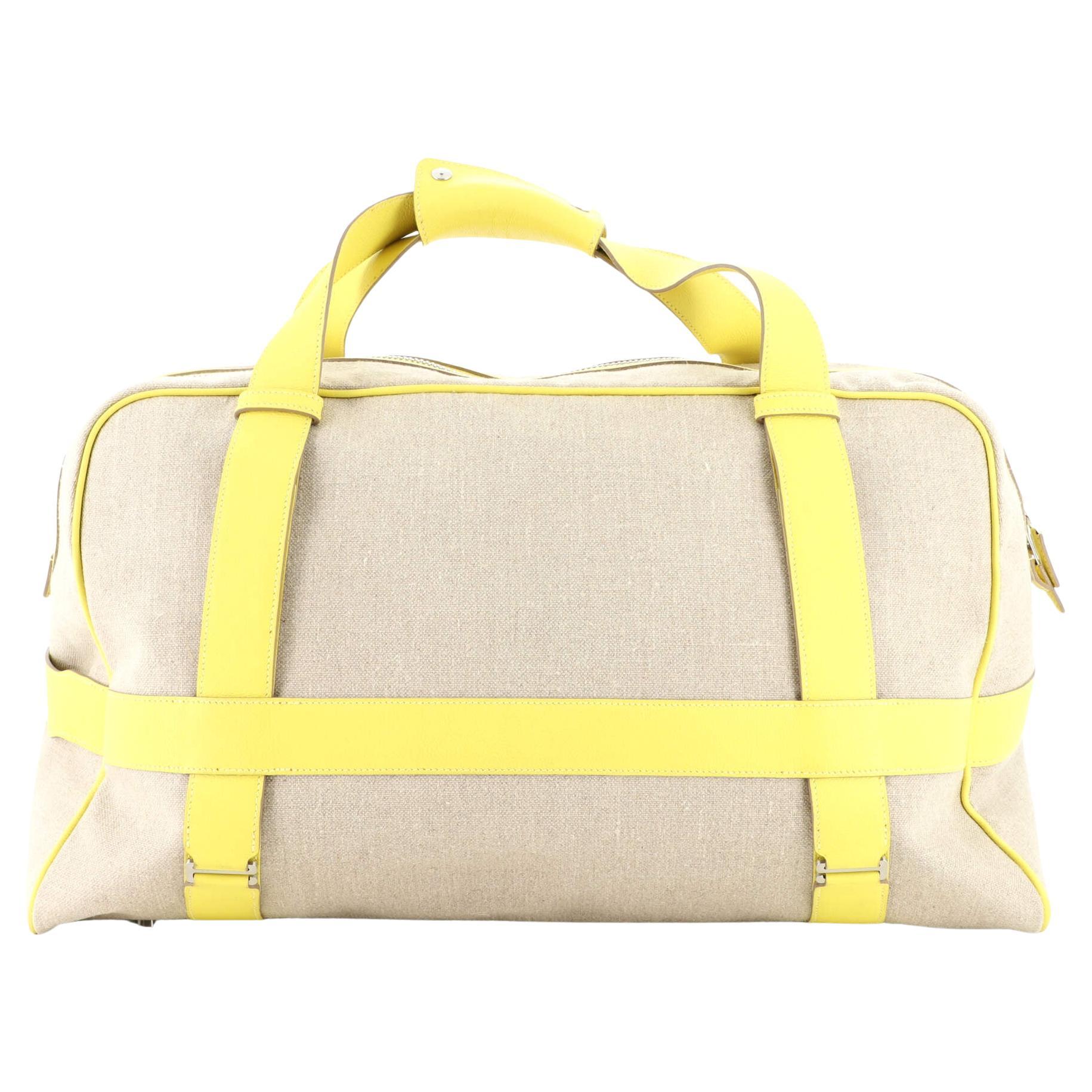 Hermes Arion Tote Canvas with Leather Large