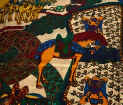 Hermès Art Des Steppes Cashmere Shawl