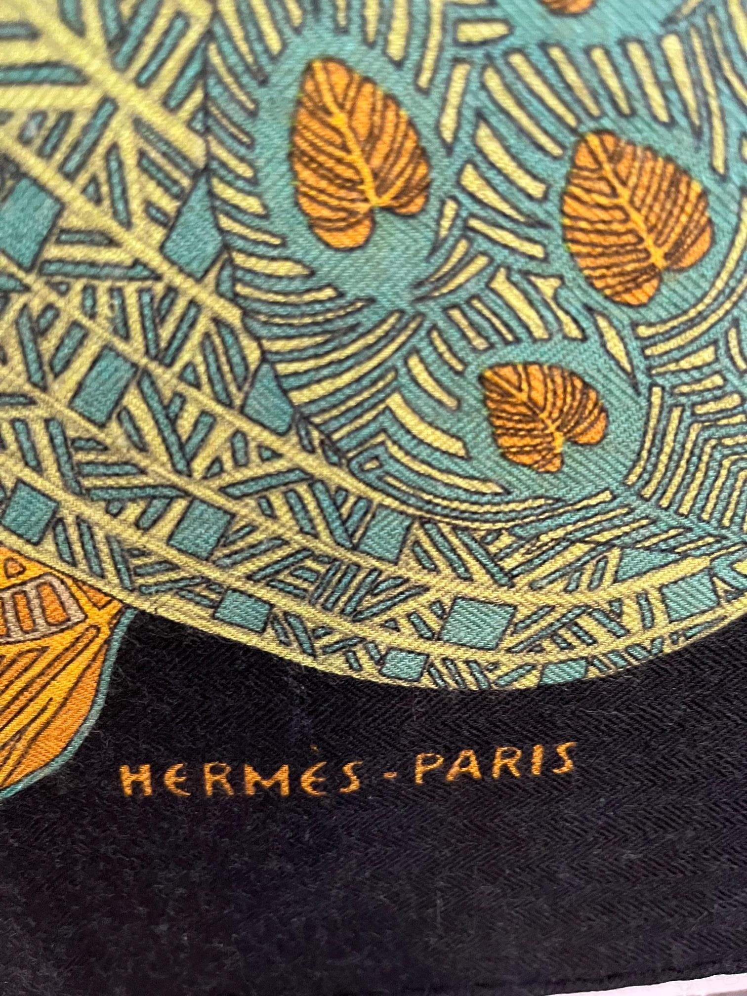 Hermès - Écharpe « Art des steppes » en cachemire/soie 4