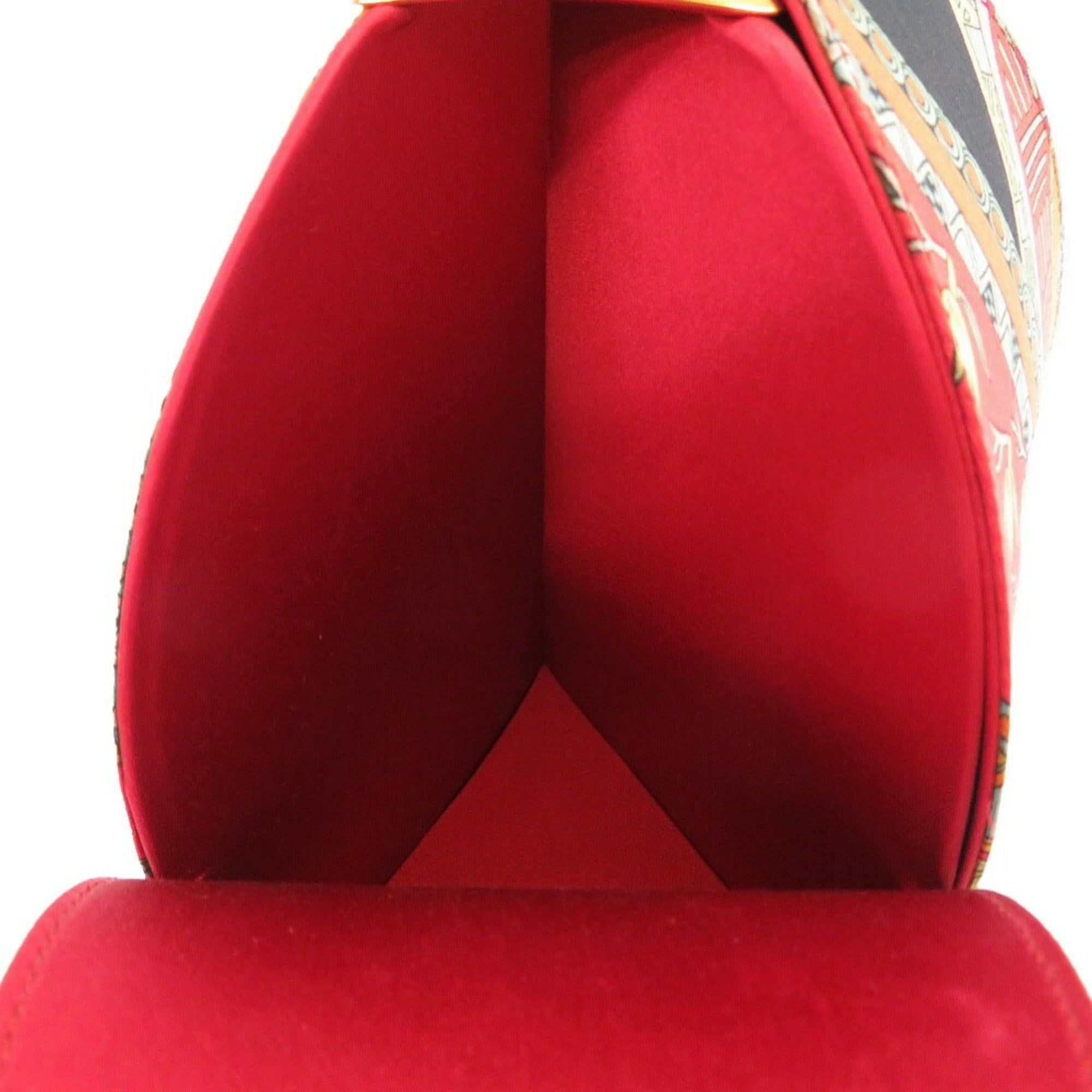 Hermes Art des Steppes Satin Red Shoulder Bag 0238 For Sale 2
