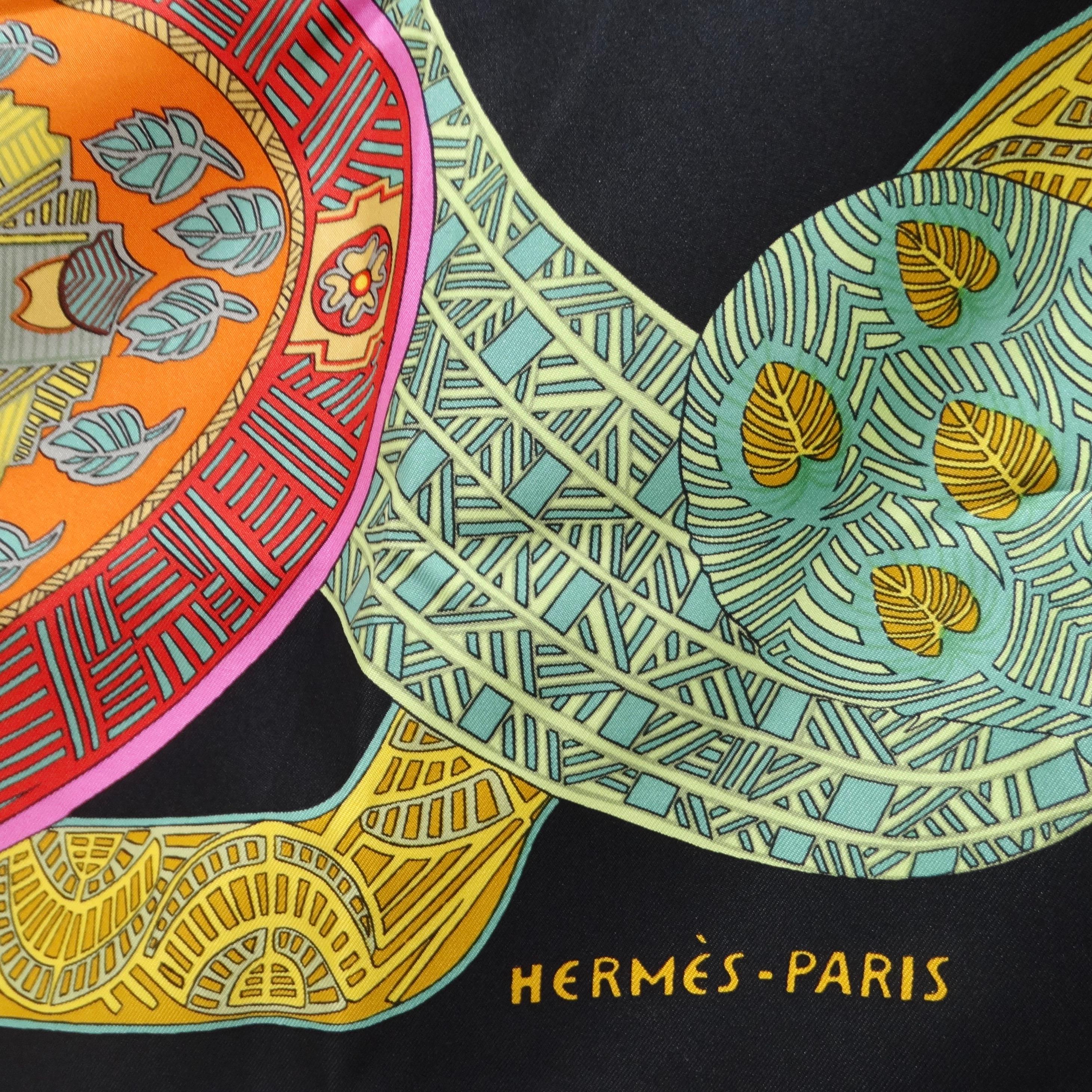 Hermes Art Des Steppes - Foulard en soie en vente 1