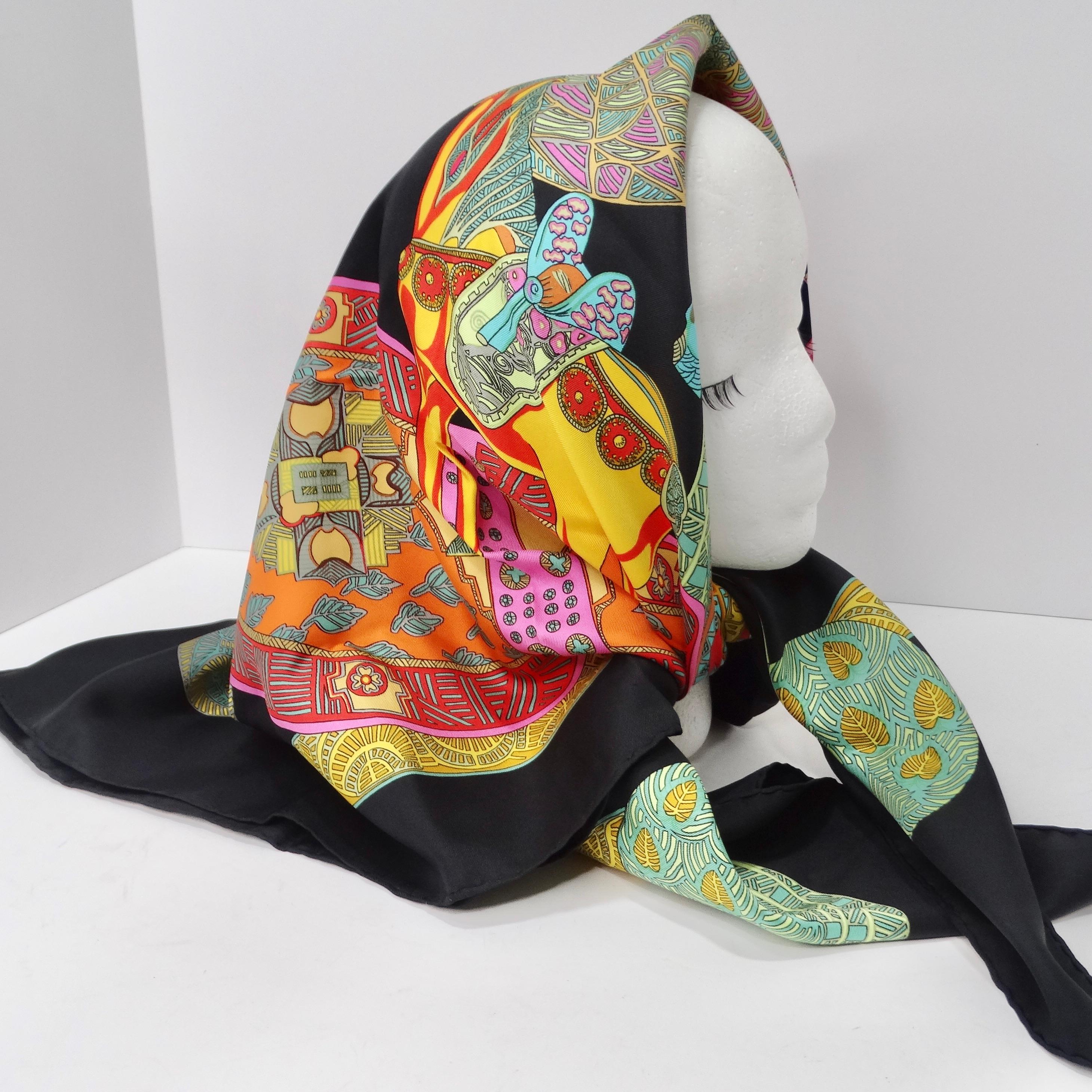 Hermes Art Des Steppes Silk Scarf For Sale 4
