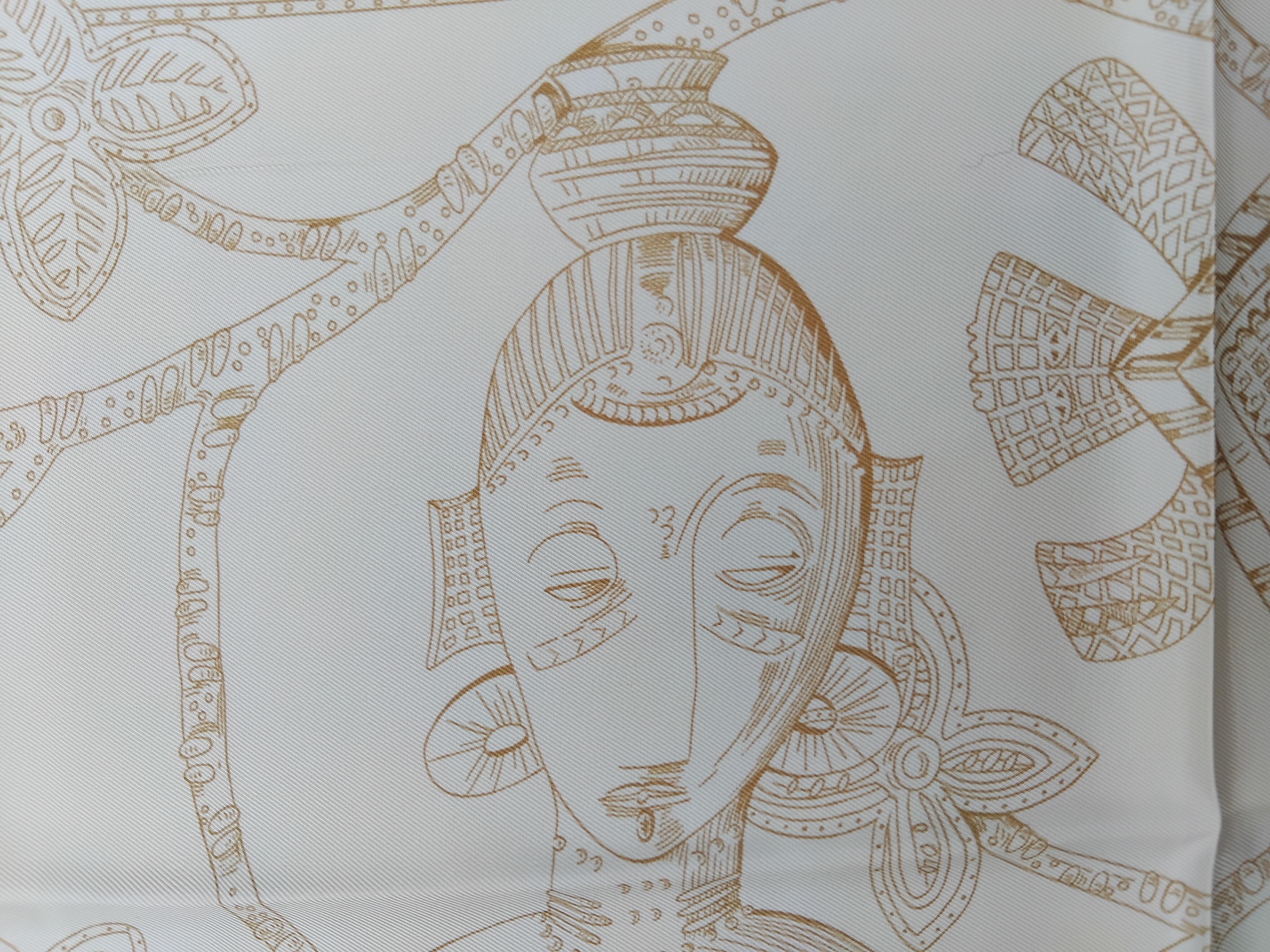 Women's Hermès Ashanti Silk Scarf Annie Faivre 35' For Sale