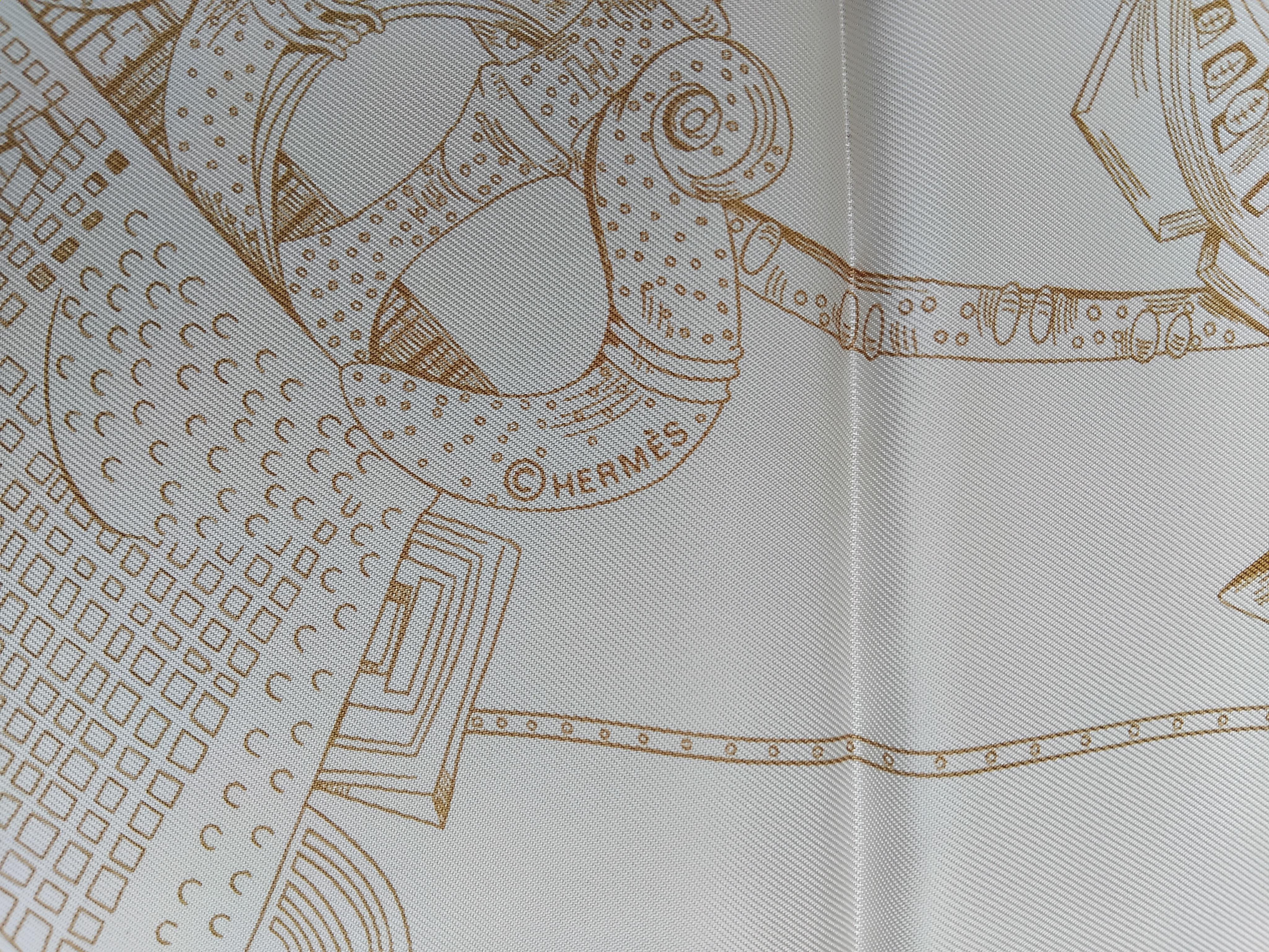 Hermès Ashanti Silk Scarf Annie Faivre 35' For Sale 4