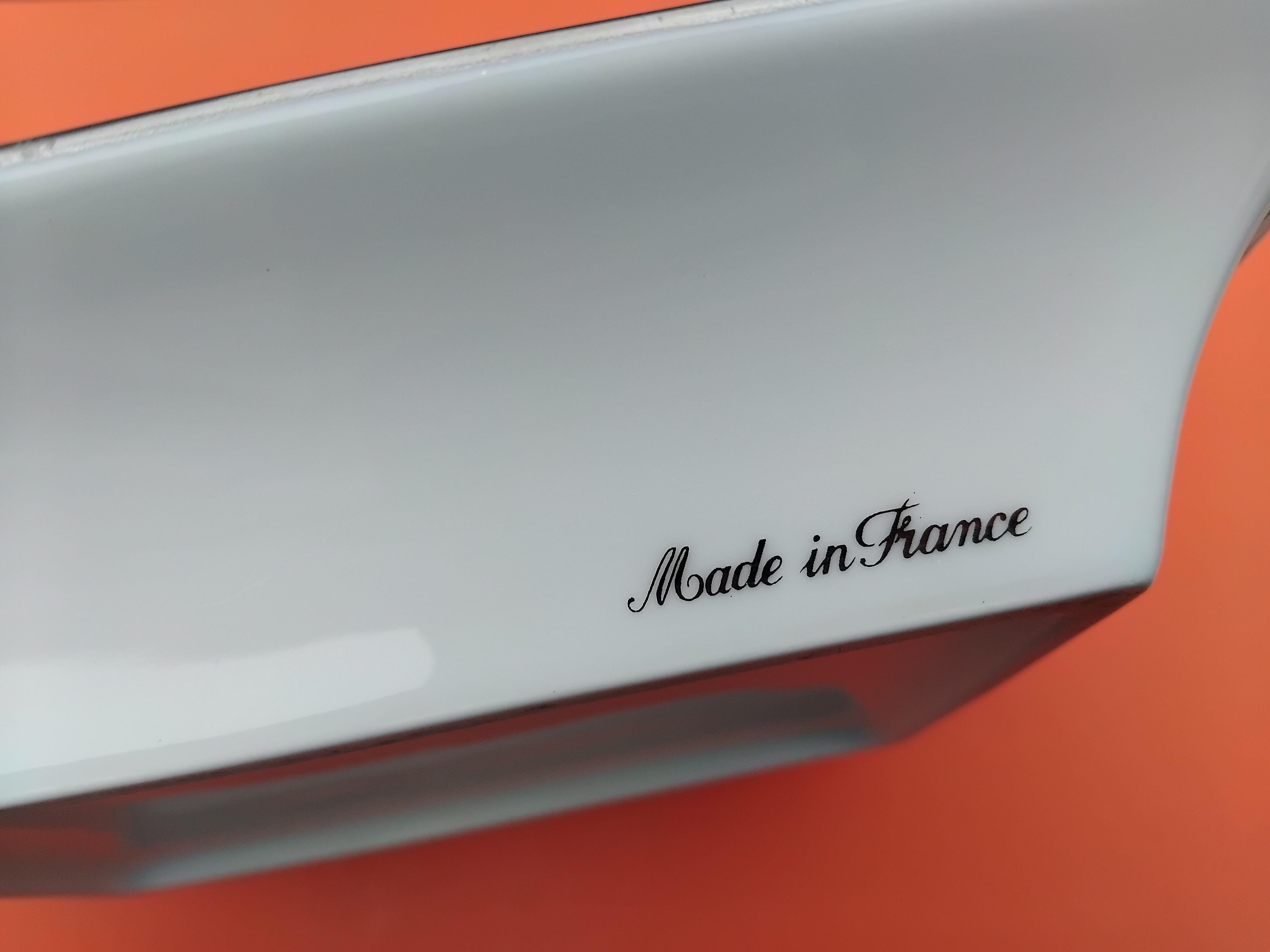 Hermès Ashtray Change Tray La Vie Du Fleuve Africa Porcelain Platinum 9