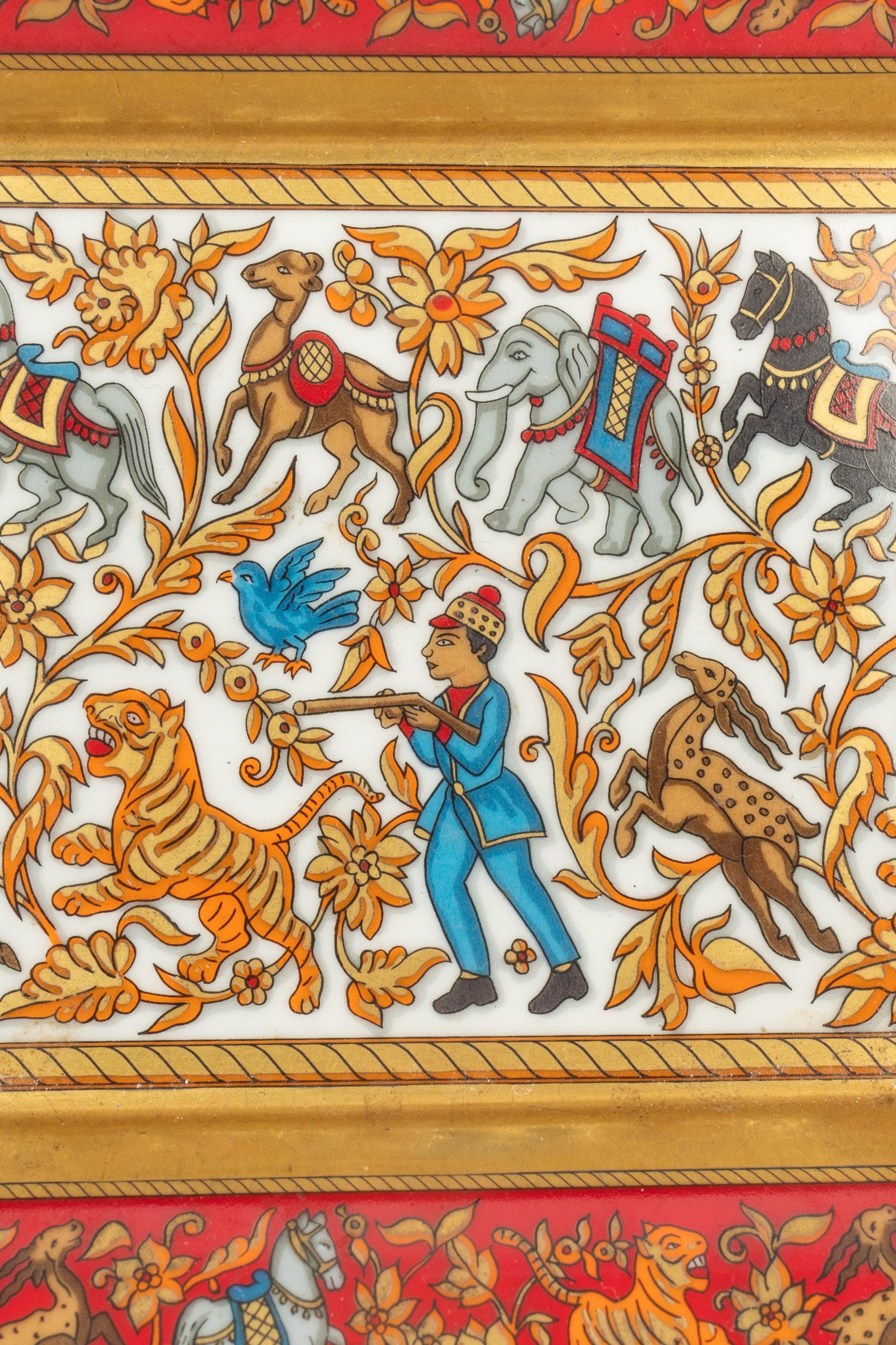 Hermès ashtray 'Hunting in India' Unisexe en vente