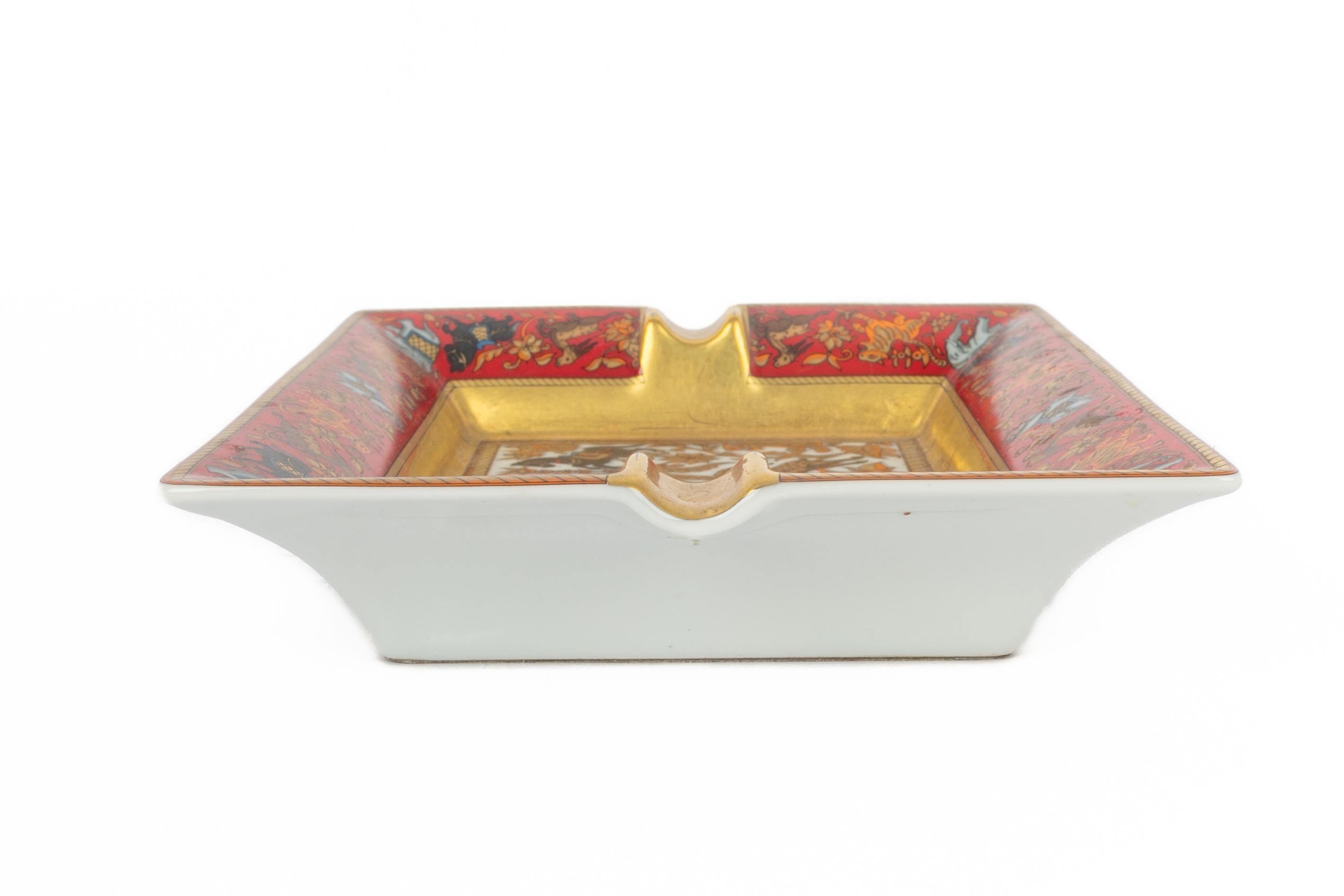 Hermès ashtray 'Hunting in India' en vente 4