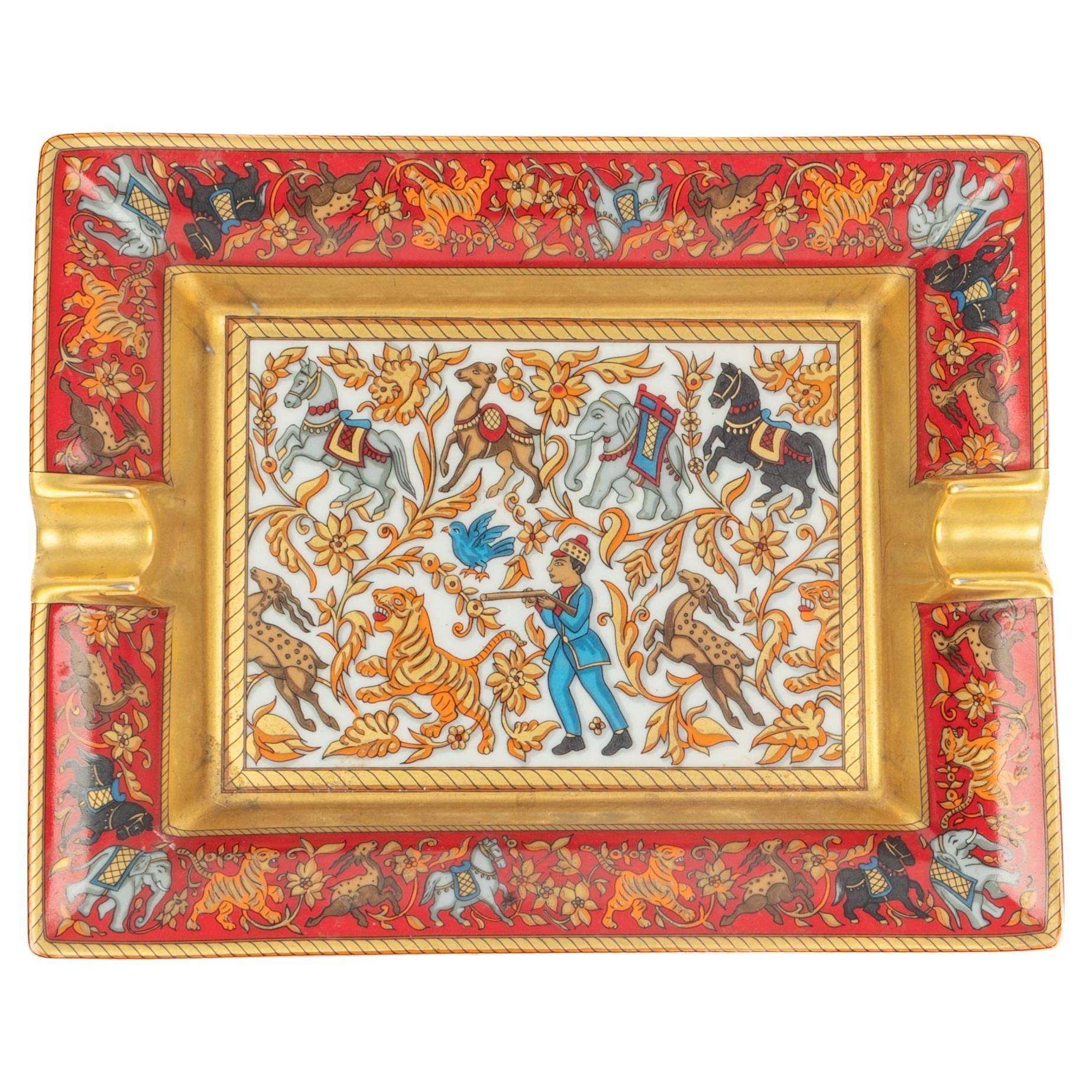Hermès ashtray 'Hunting in India'