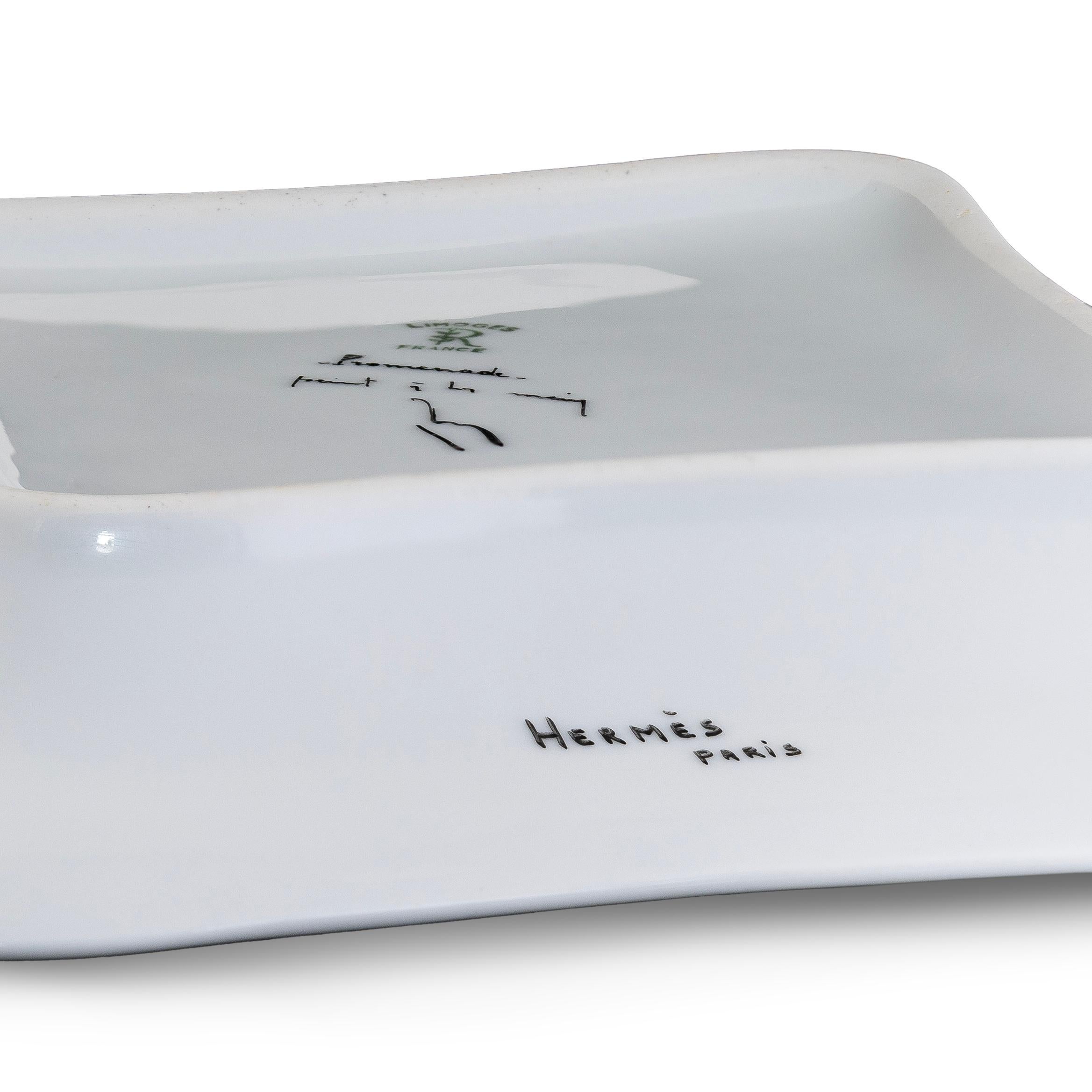 Hermes Aschenbecher Vide Poche Promenade - Porzellan Extra Selten - Limitierte Auflage im Angebot 5