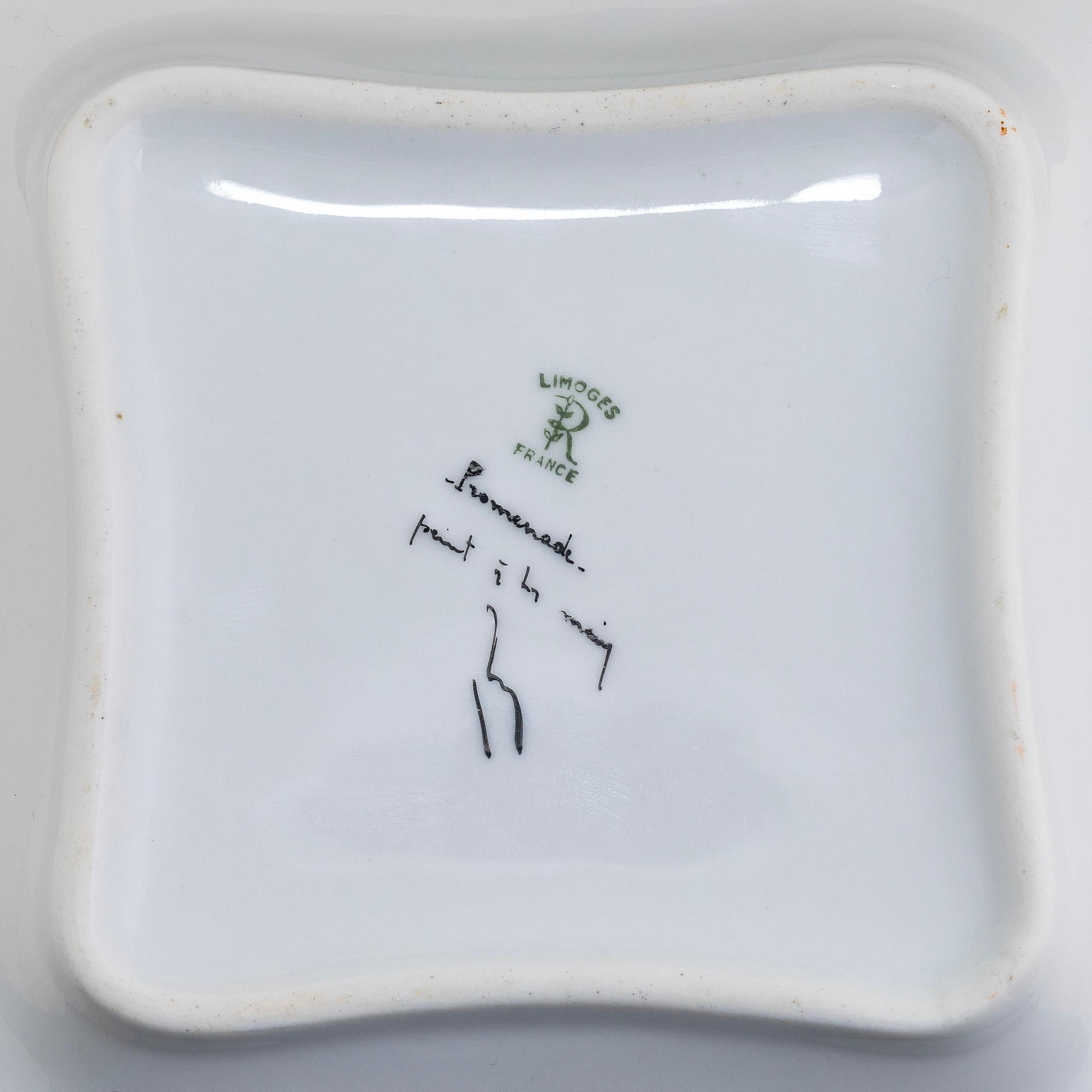 Hermes Aschenbecher Vide Poche Promenade - Porzellan Extra Selten - Limitierte Auflage im Angebot 1
