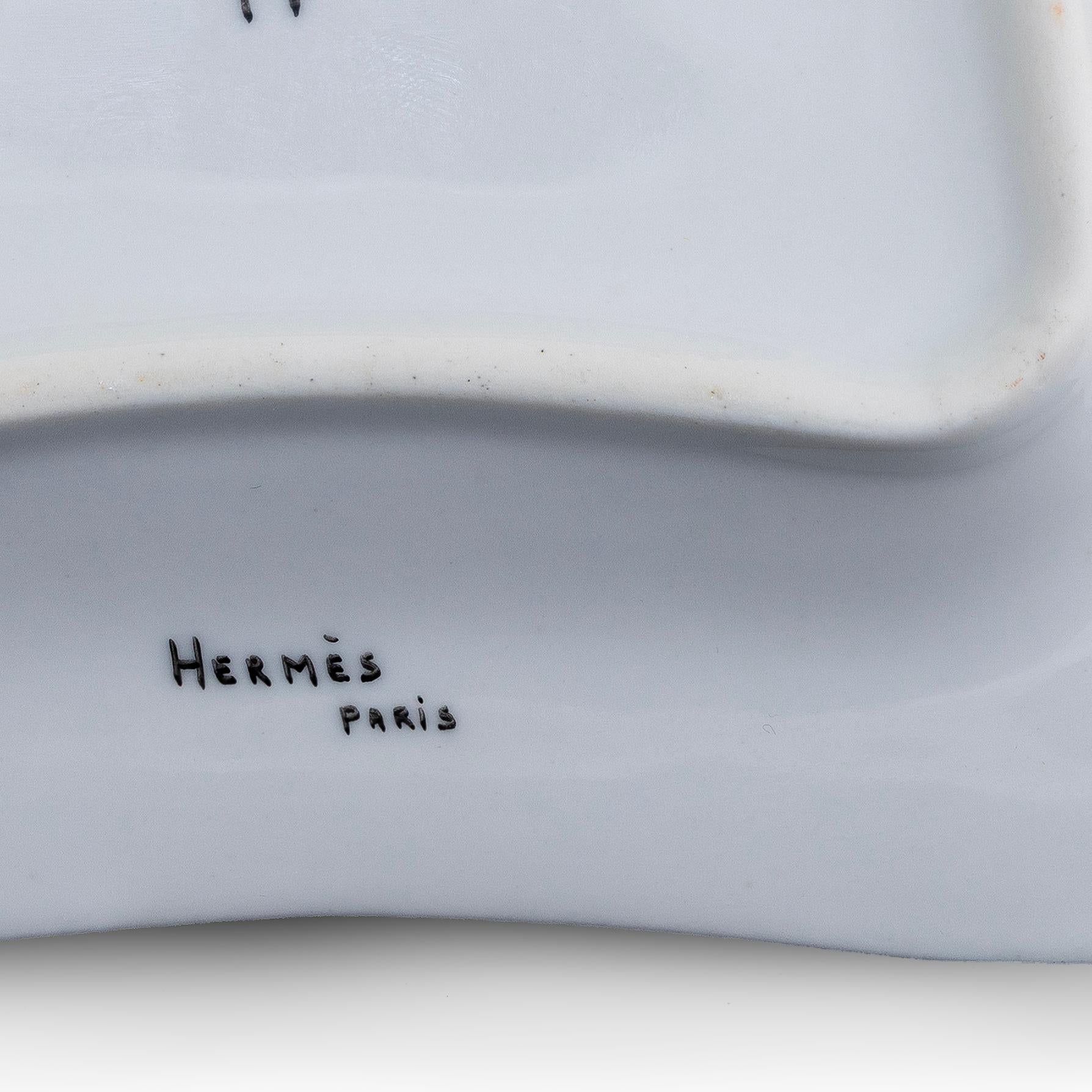 Hermes Aschenbecher Vide Poche Promenade - Porzellan Extra Selten - Limitierte Auflage im Angebot 3