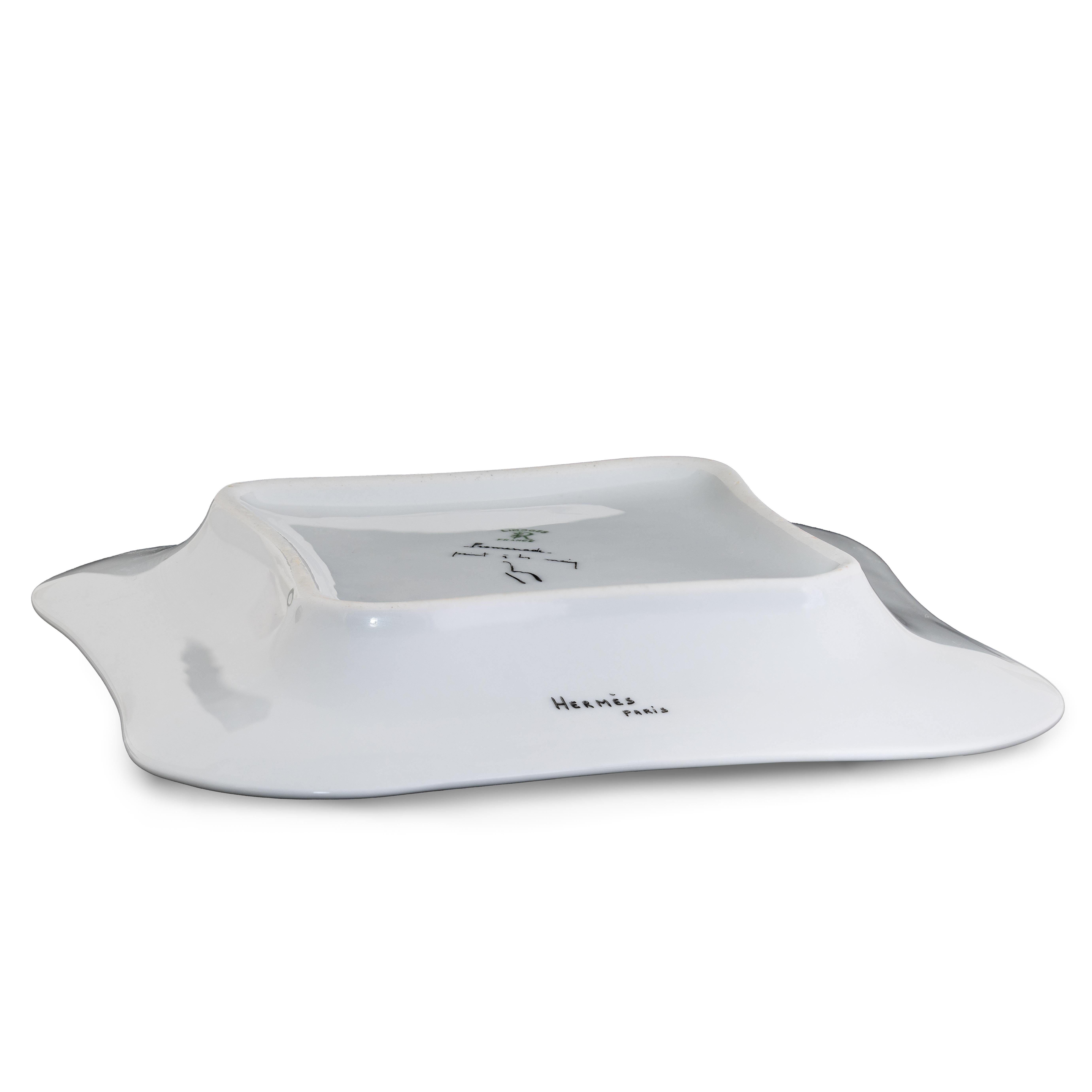 Hermes Aschenbecher Vide Poche Promenade - Porzellan Extra Selten - Limitierte Auflage im Angebot 4