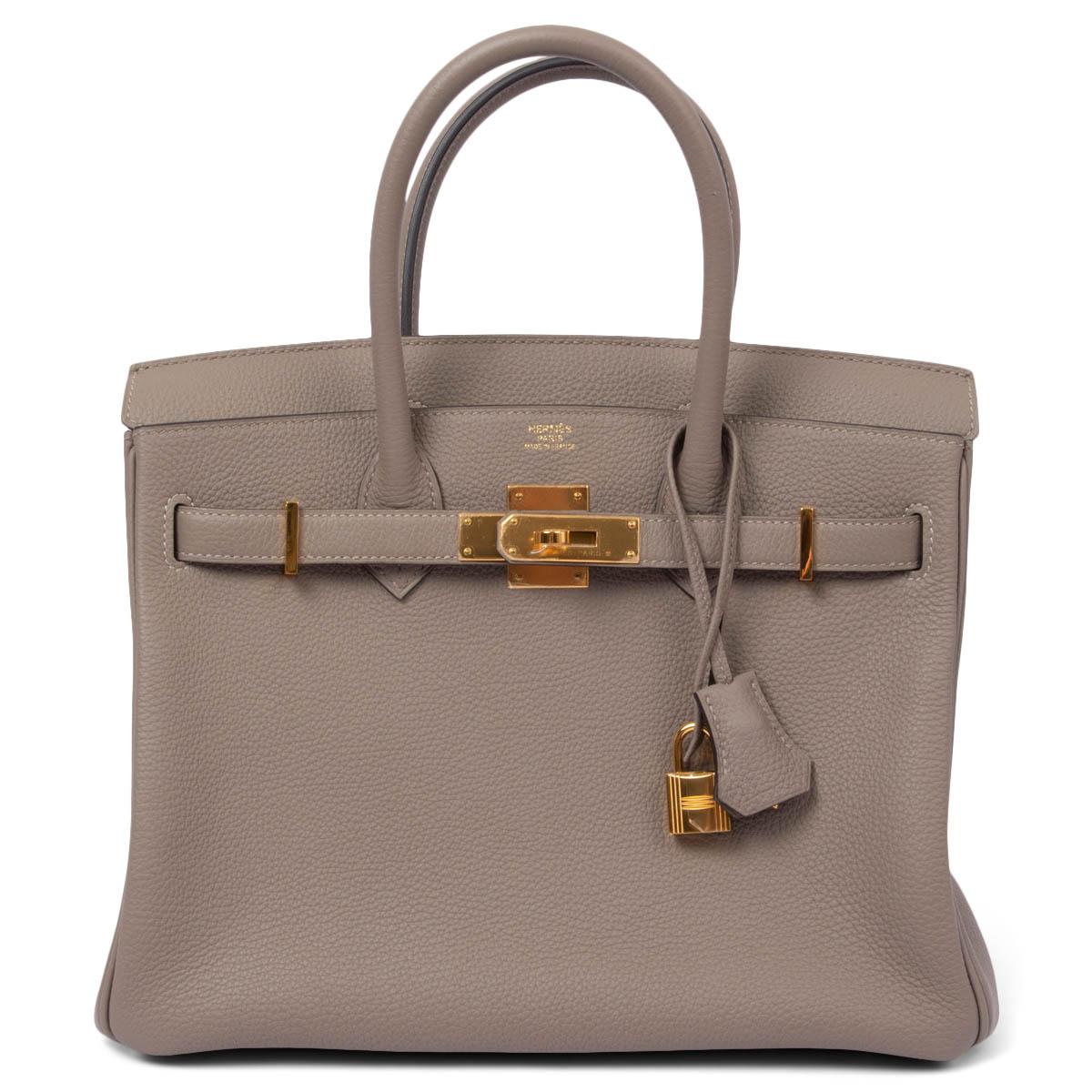 Women's HERMES Asphalt grey Togo leather BIRKIN 30 Bag Ghw