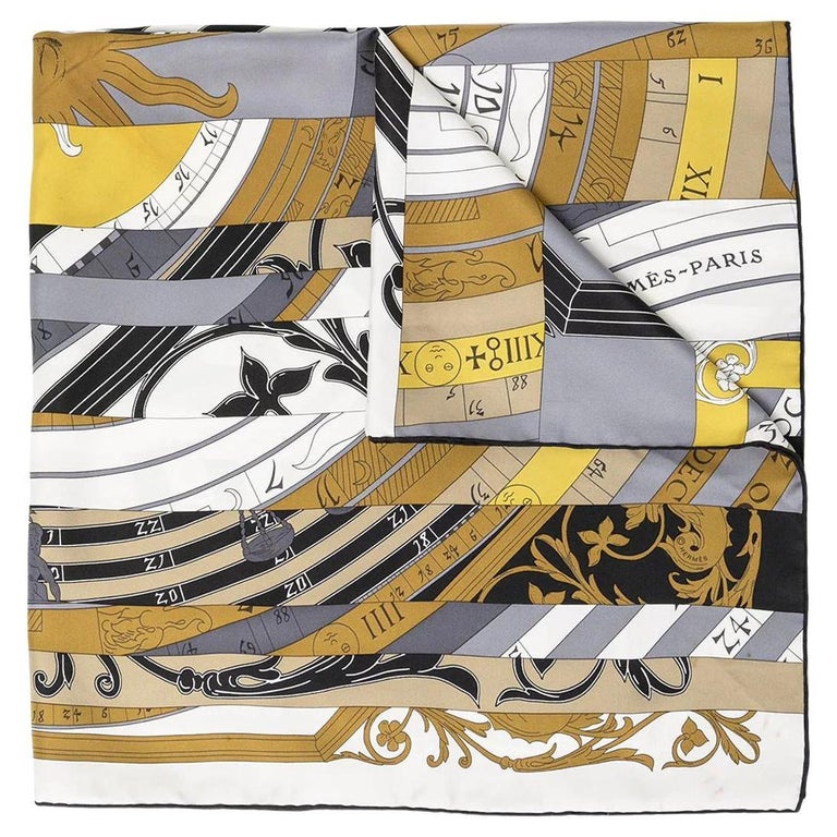 Foulard Hermès "Astrologie Nouvelle" - Soie 90x90 Cm - Édition 2012 Rare - Occasion En Parfait état