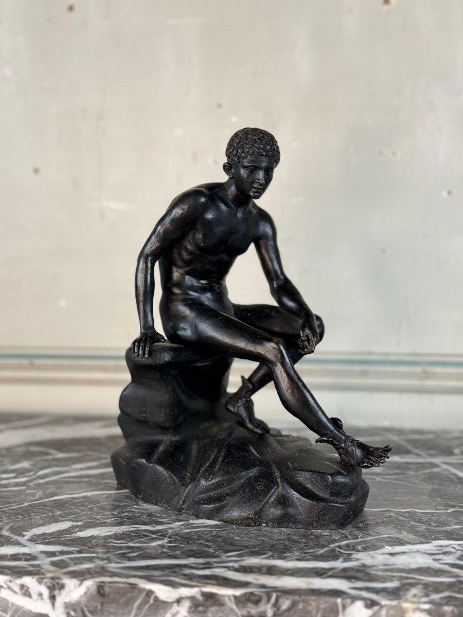 Hermès At Rest, Bronze With Black Patina For Sale 2