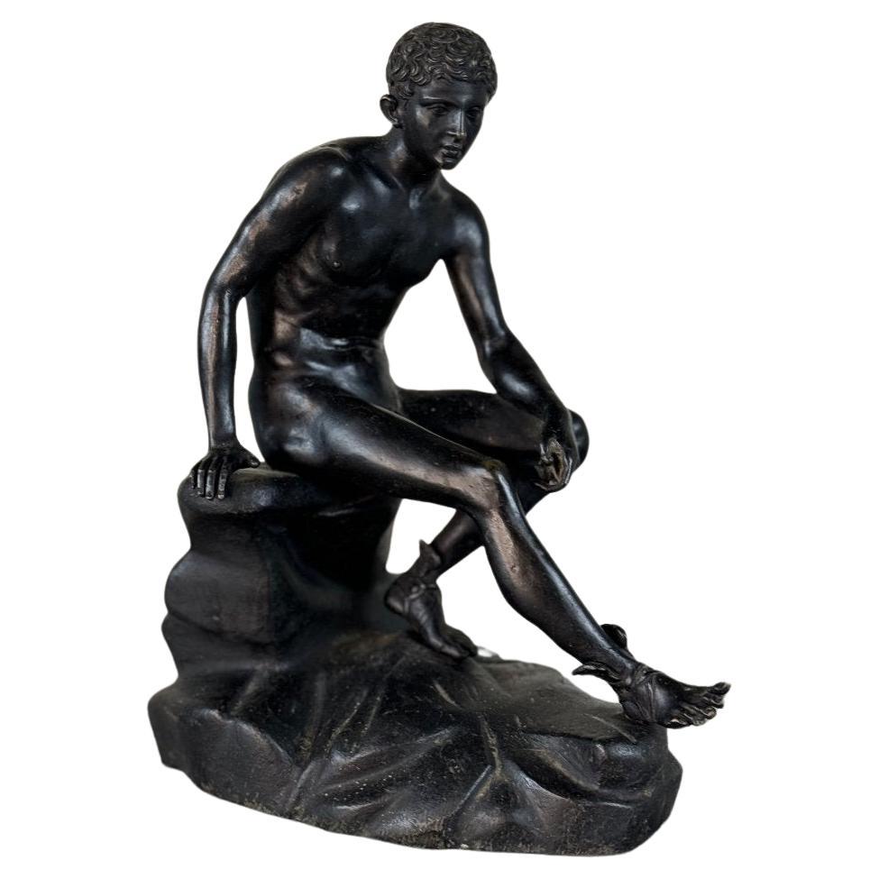 Hermès At Rest, Bronze With Black Patina For Sale