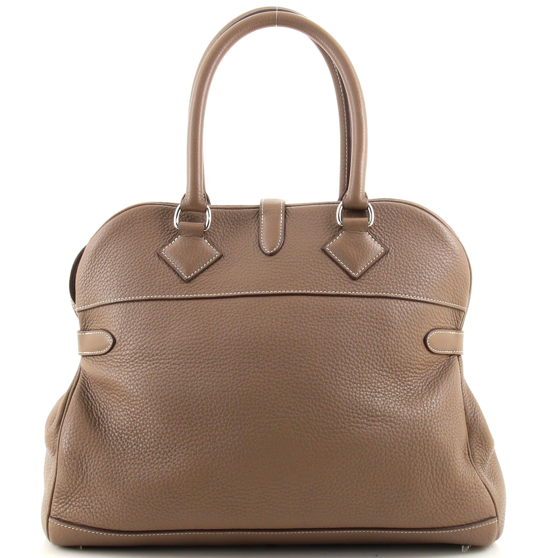 Hermes Atlas Bag Clemence 35 In Good Condition In NY, NY