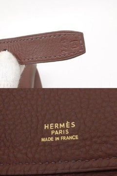 Hermès Atlas Havane Clemence 50cm 236375 Brown Taurillon Leather Weekend/Travel