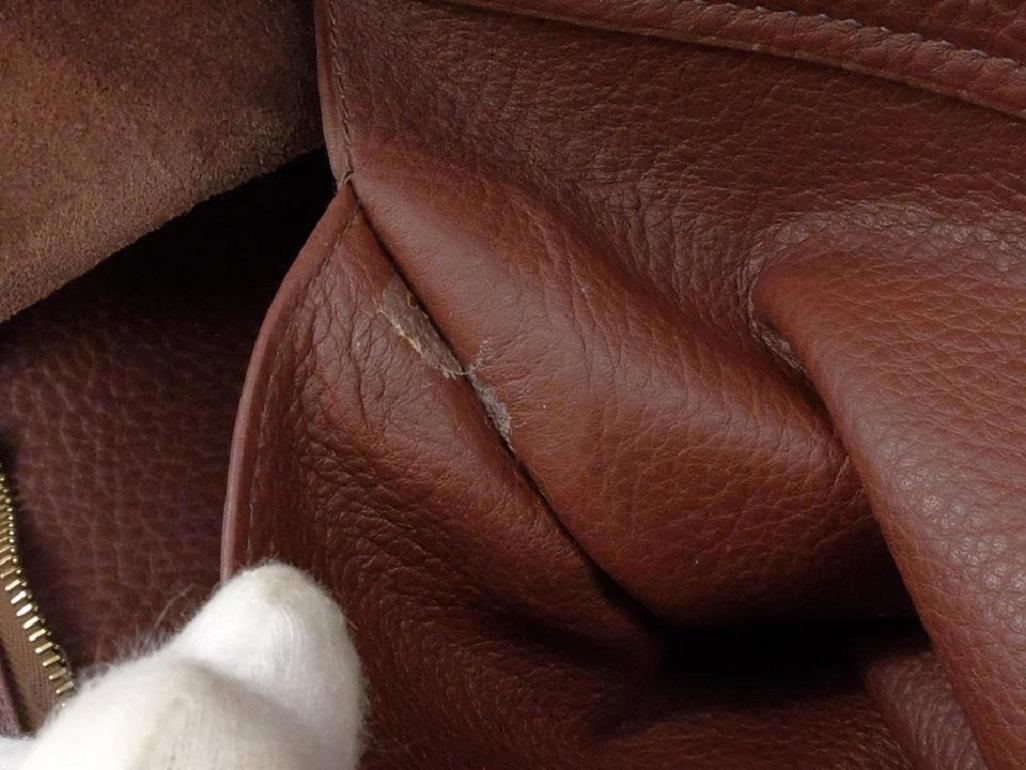 Hermès Atlas Havane Clemence 50cm 236375 Brown Taurillon Leather Weekend/Travel 4