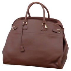 Hermès Atlas Havane Clemence 50cm 236375 Brown Taurillon Leather Weekend/Travel