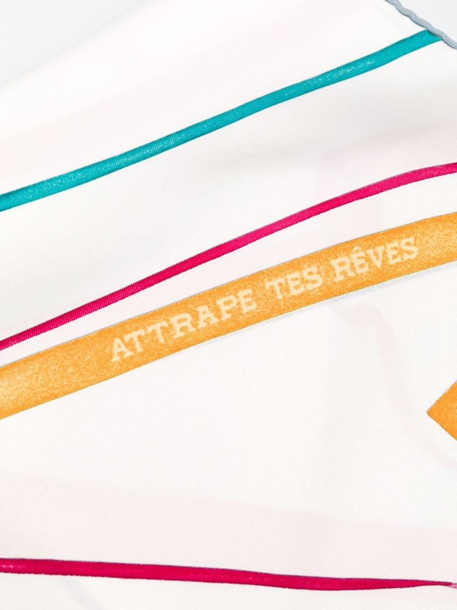 Hermès 'Attrape de Reves' Silk Print Scarf In Excellent Condition In London, GB