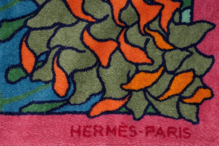 HERMES Paris, serviette de plage en coton, - Lot 136