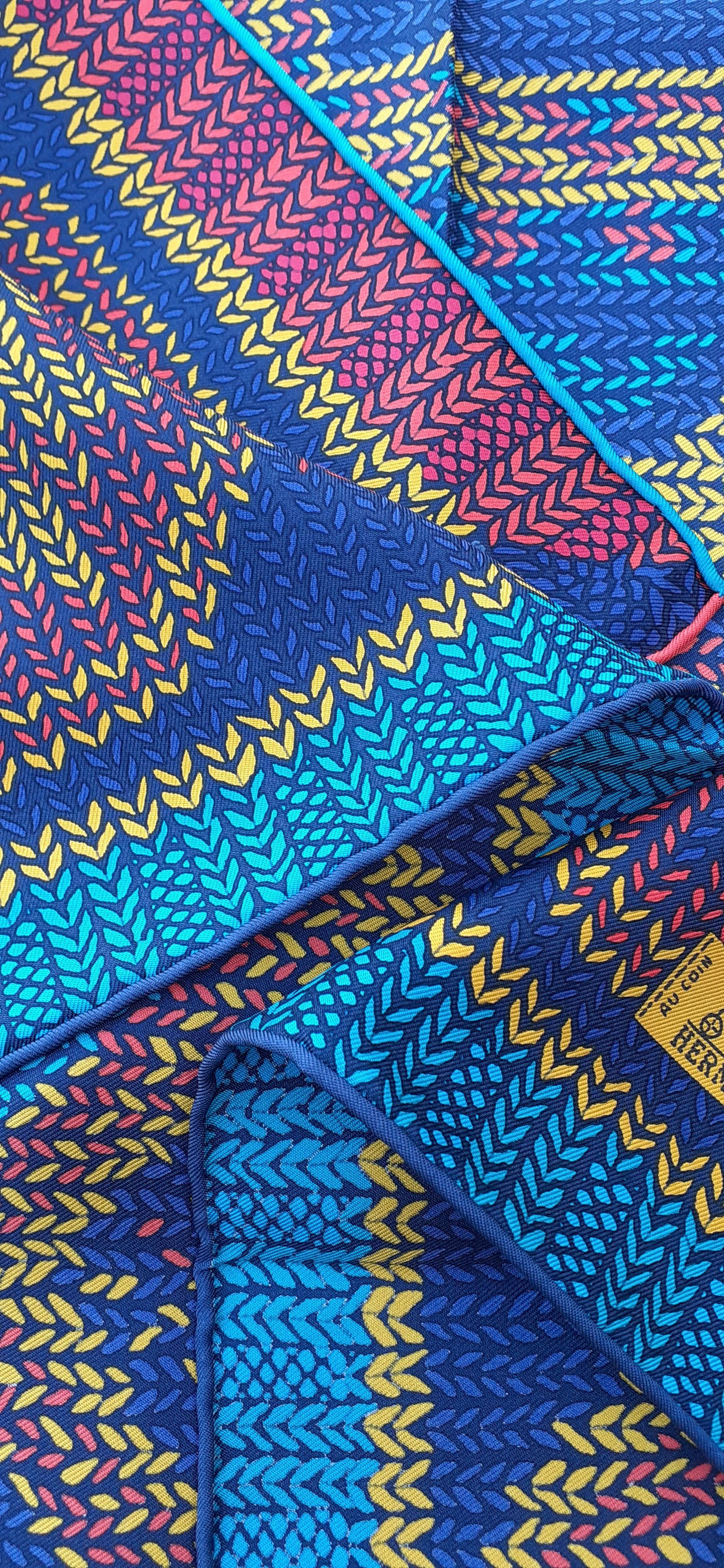 Hermès Au Coin Du Feu Silk Scarf Dimitri Rybaltchenko 90 cm For Sale 6