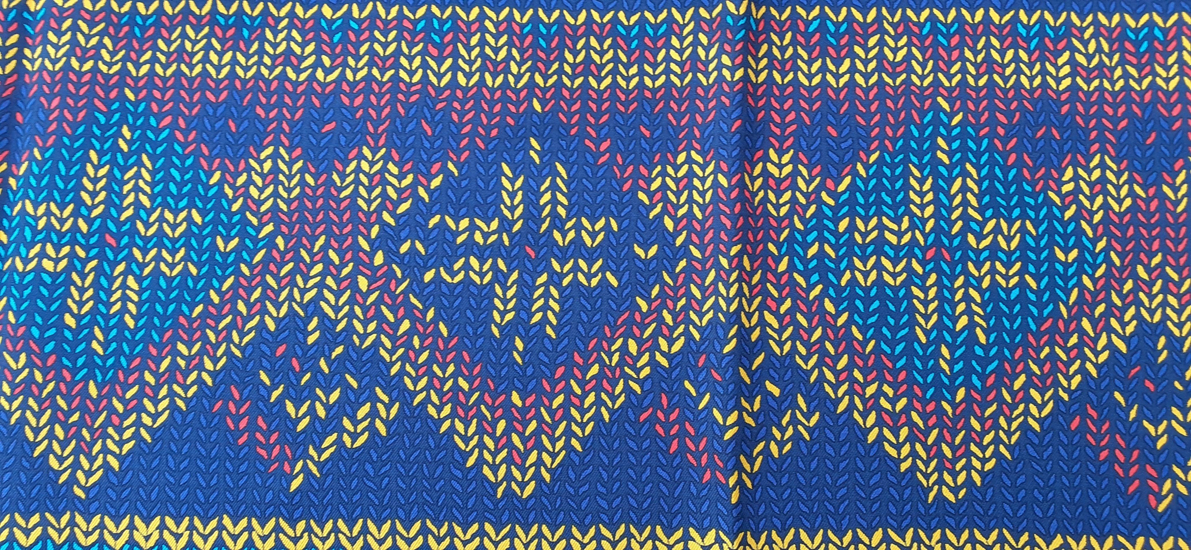 Hermès Au Coin Du Feu Silk Scarf Dimitri Rybaltchenko 90 cm For Sale 2