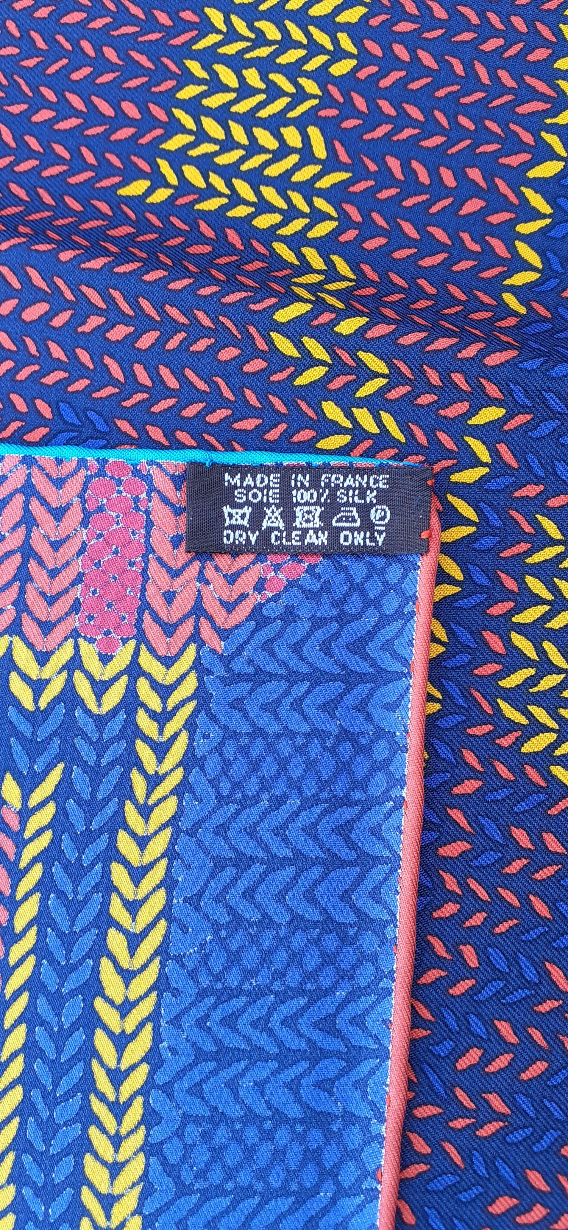 Hermès Au Coin Du Feu Silk Scarf Dimitri Rybaltchenko 90 cm For Sale 4