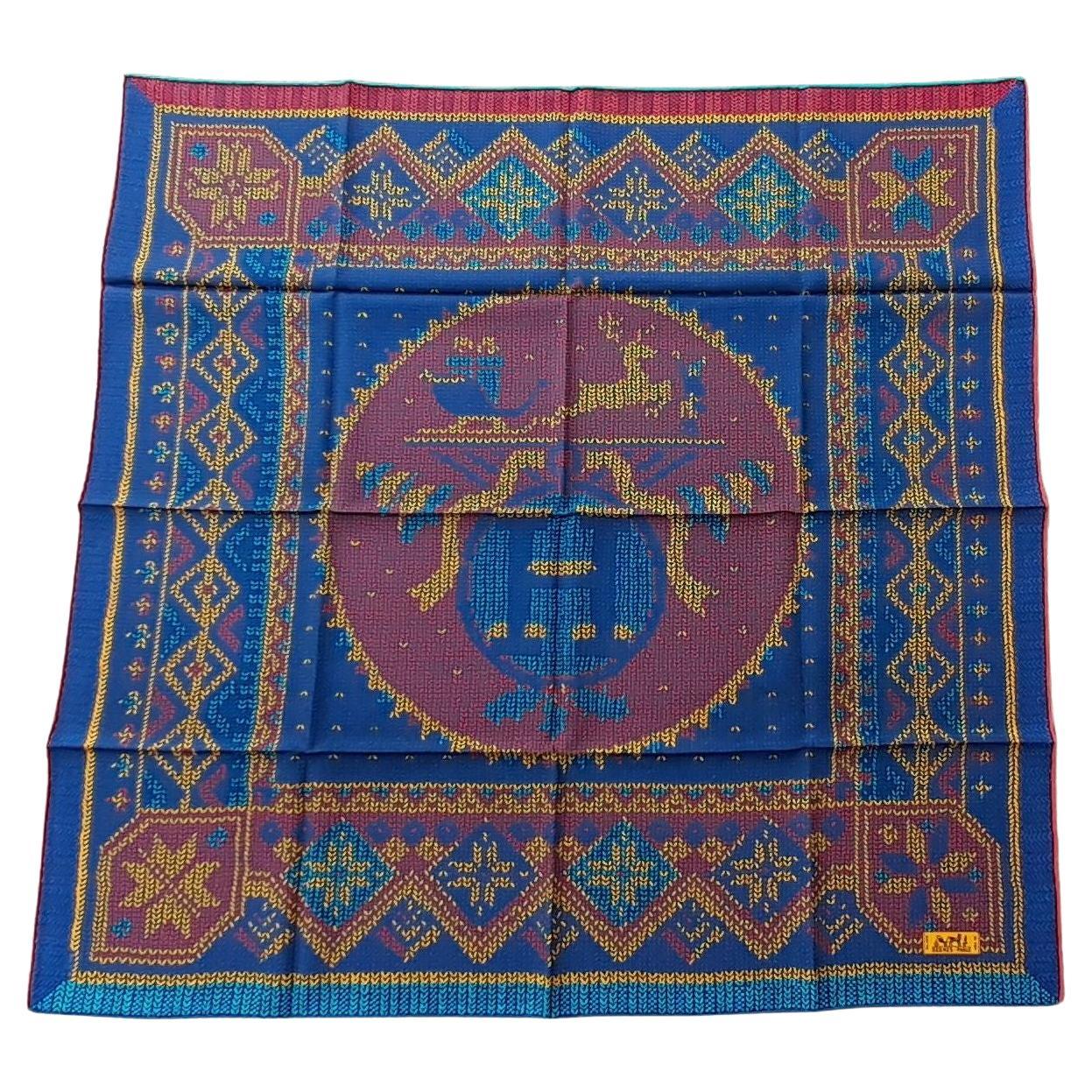 Hermès Au Coin Du Feu Silk Scarf Dimitri Rybaltchenko 90 cm