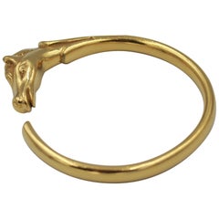 Hermes Au Galop bracelet in vermeil