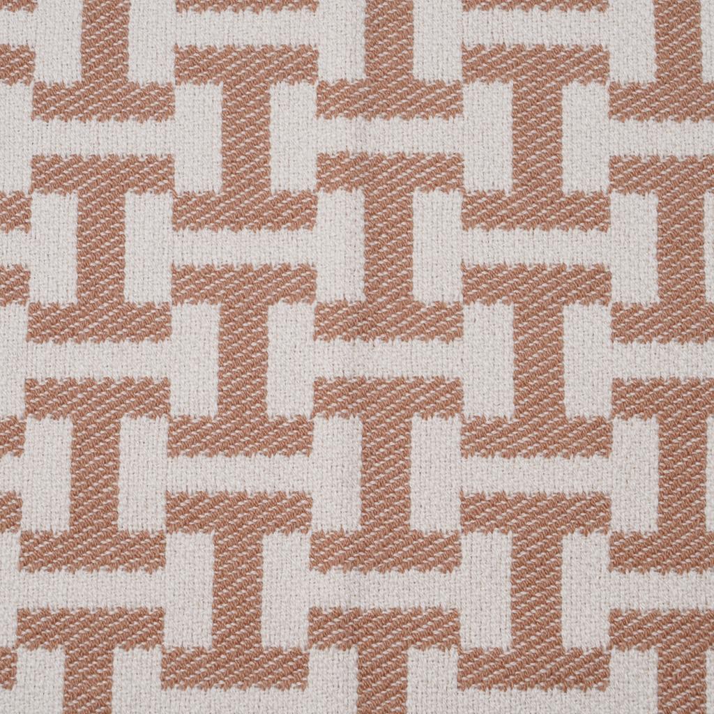 Hermes Avalon Terre D'H Blanket Corail Hand Woven Cashmere New 5