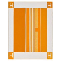 Hermes Couverture Avalon Vibration Miel Cachemire et Laine