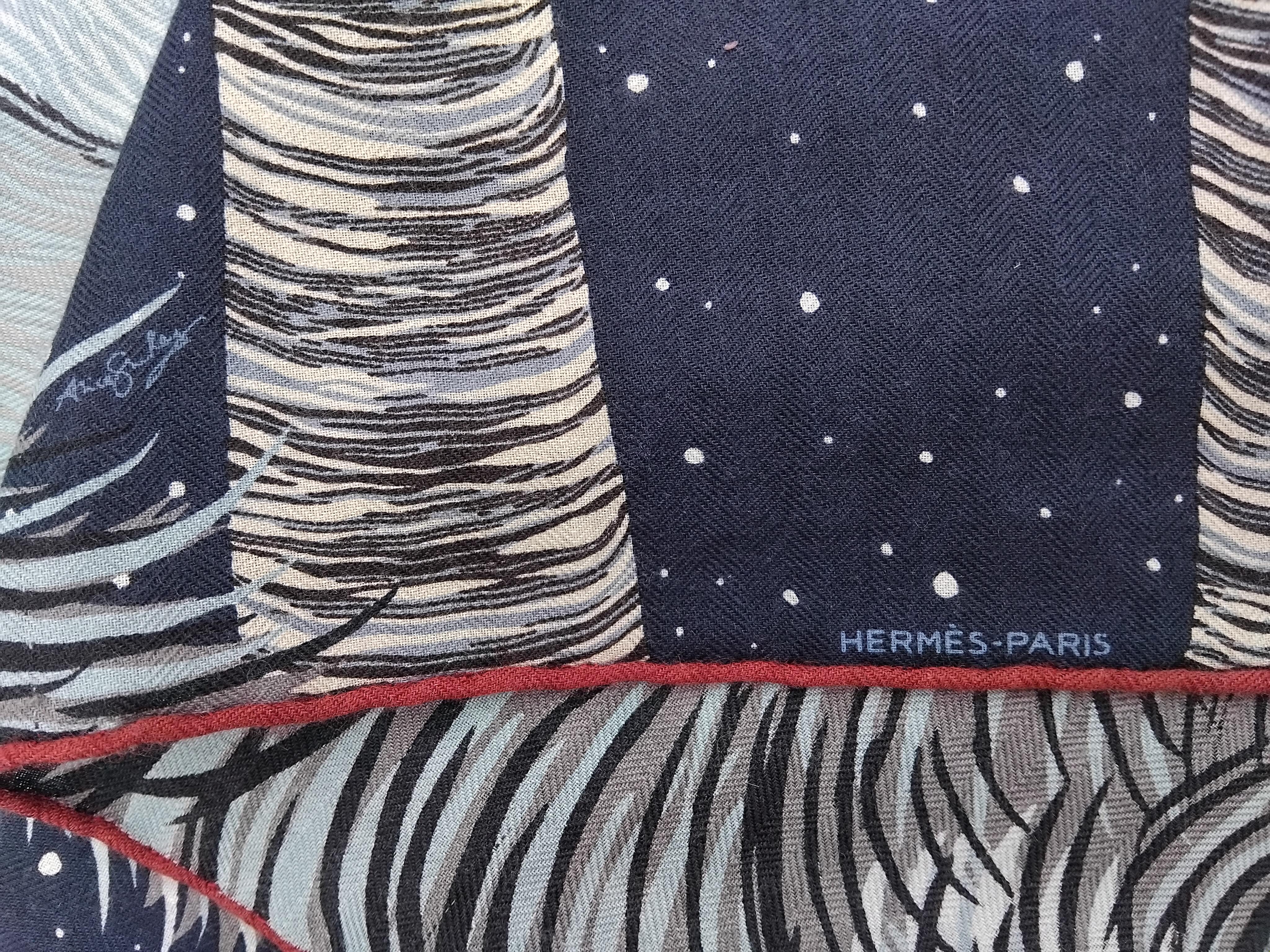 Hermès AWOOOOO Wolf Cashmere Silk Scarf Shawl Shirley Special Edition For Sale 6