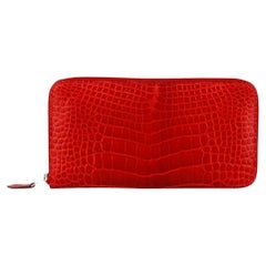 Hermès Azap Alligator Mississippiensis and Leather Long Wallet