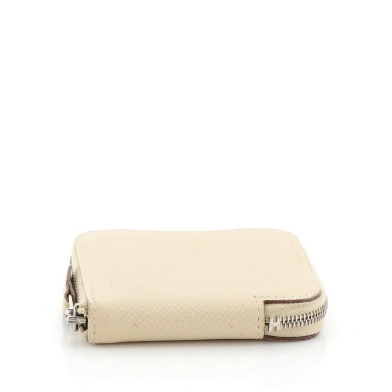 Beige Hermes Azap Coin Case Epsom