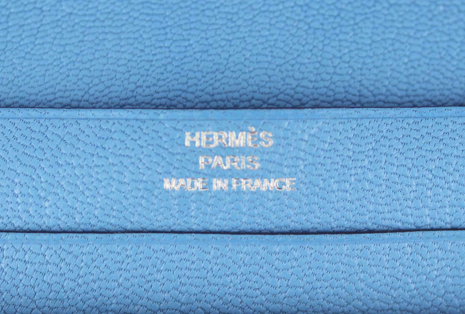 Hermès Azap GM Zipped Classic Togo Calfskin Leather Wallet For Sale 7