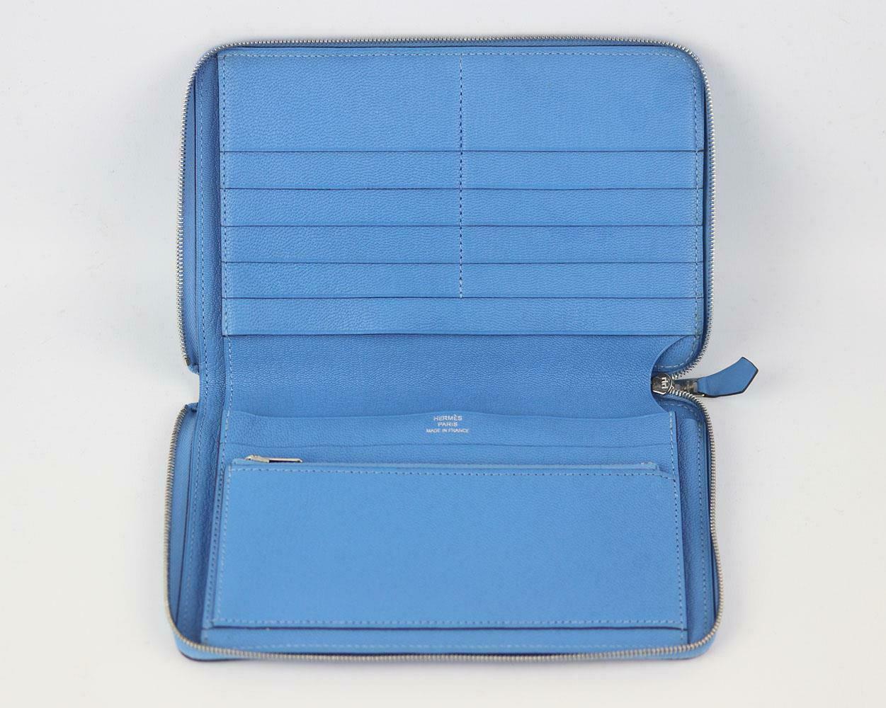 Hermès Azap GM Zipped Classic Togo Calfskin Leather Wallet For Sale 3