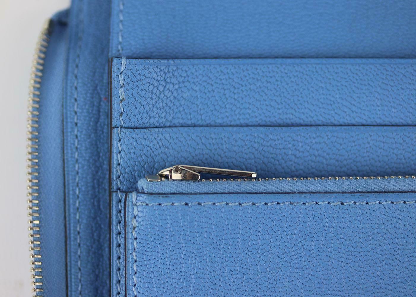 Hermès Azap GM Zipped Classic Togo Calfskin Leather Wallet For Sale 4