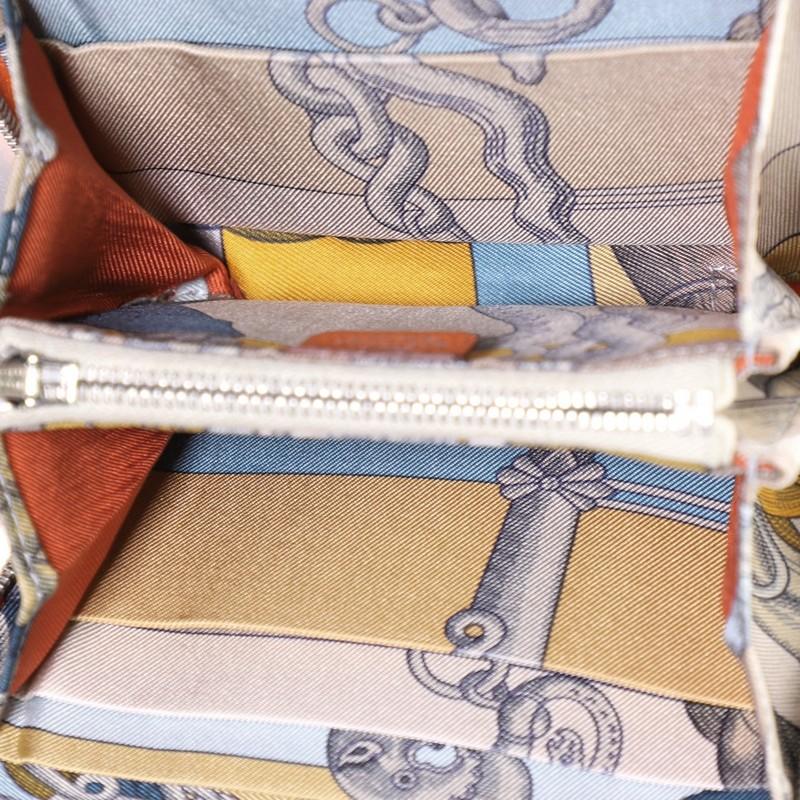 Women's or Men's Hermes Azap Zip Around Wallet Silk'in Epsom Compact
