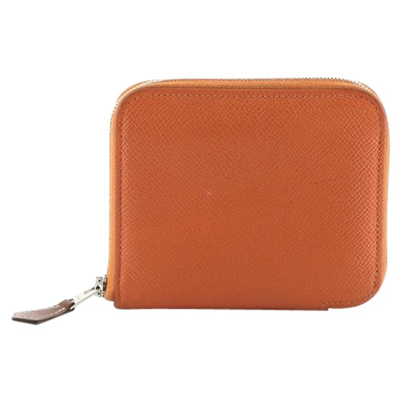 Hermes Azap Zip Around Wallet Silk'in Epsom Compact